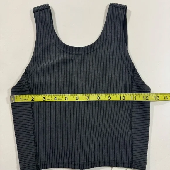 New Lululemon Softstream Cropped Tank Top Black Yoga Athleisure - Picture 4 of 5